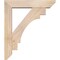 Ekena Millwork Merced Slat Smooth Bracket w/ Offset Brace, Douglas Fir, 5 1/2"W x 24"D x 28"H BKT0604X24X28MRC06SDF - alternate 4